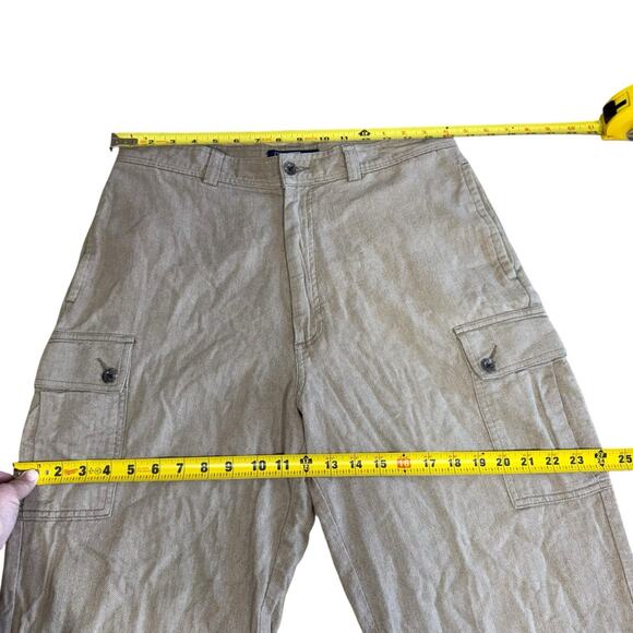 Vtg Y2K 90s Polo By Ralph Lauren Cargo Pants Military Gorpcore 33X32 Preppy Prep - Picture 8 of 10